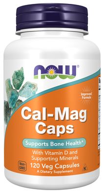 Now Supplements , Cal-Mag Caps - 120 Veg Capsules