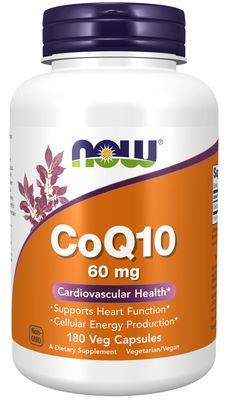 Now Supplements , Coq10 60 Mg - Veg Capsules Now Supplements , Coq10 60 Mg - Veg Capsules