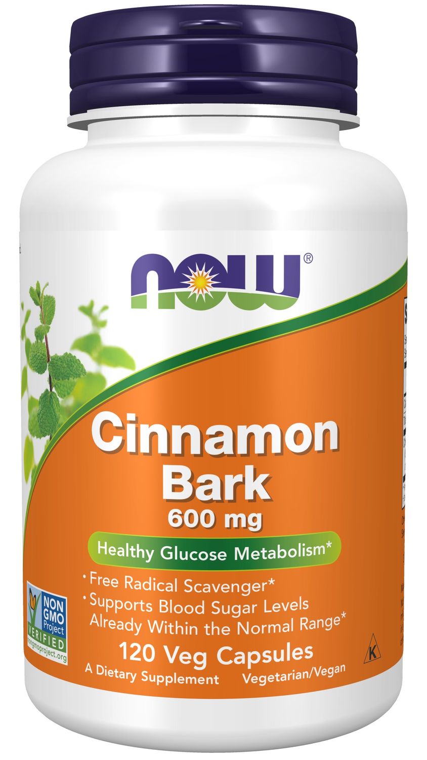 Now Supplements , Cinnamon Bark 0 Mg - 120 Veg Capsules