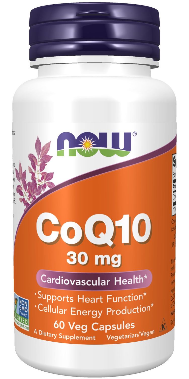 NOW Supplements , CoQ10 30 mg - Veg Capsules