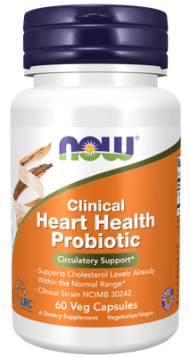 Now Supplements , Clinical Heart Health Probiotic Veg Capsules Now Supplements , Clinical Heart Health Probiotic Veg Capsules