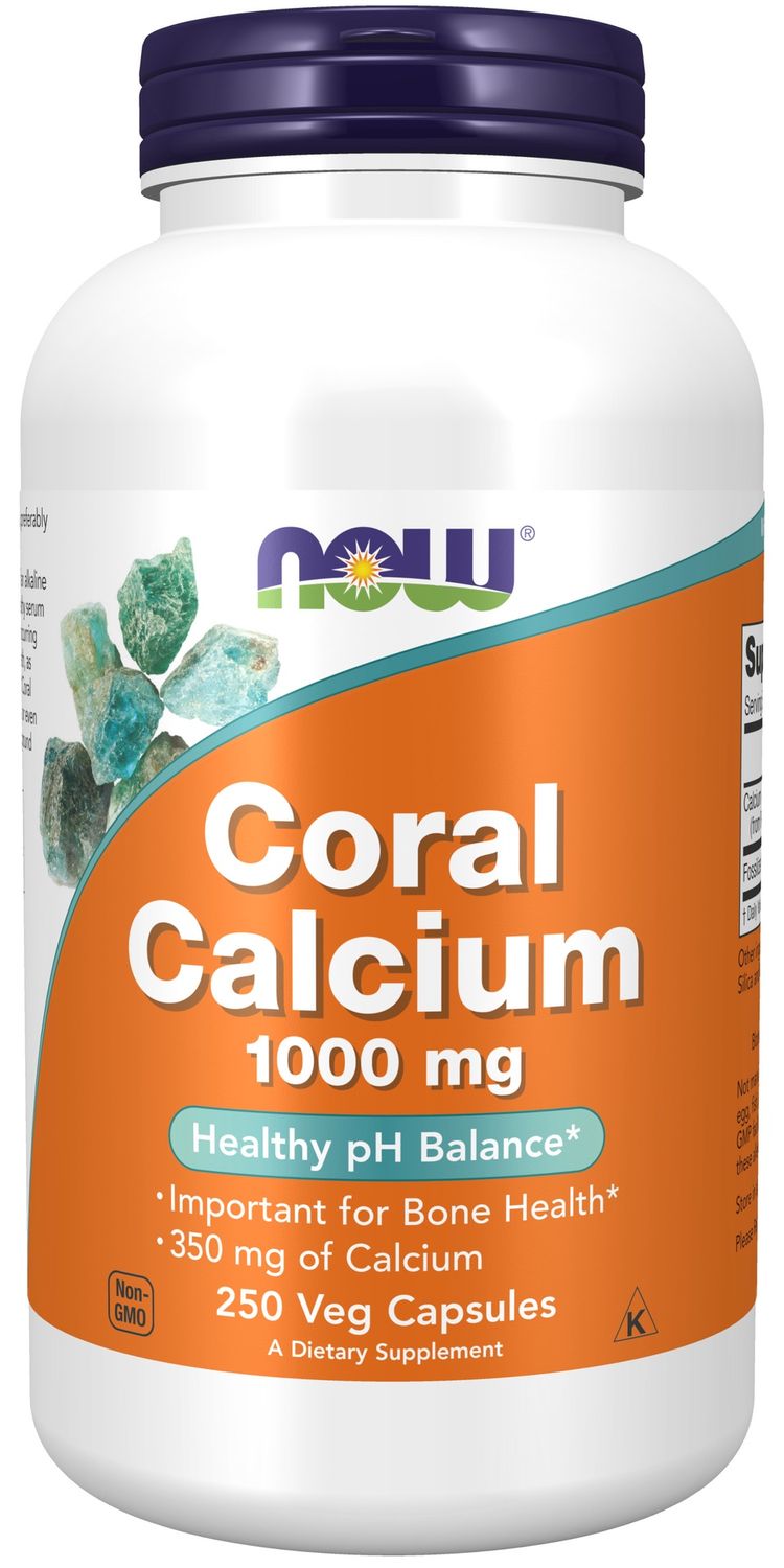 Now Supplements , Coral Calcium 1000 Mg - Veg Capsules