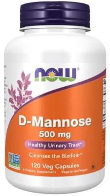 Now Supplements , D-Mannose 500 Mg - 120 Veg Capsules Now Supplements , D-Mannose 500 Mg - 120 Veg Capsules