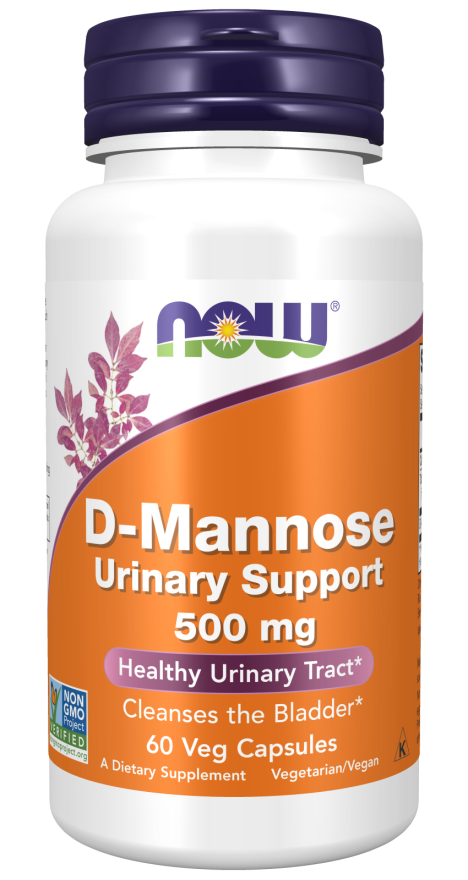 NOW Supplements , D-Mannose 500 mg Veg Capsules