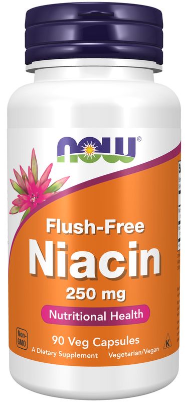 Now Supplements , Flush-Free Niacin 250 Mg - 90 Veg Capsules Now Supplements , Flush-Free Niacin 250 Mg - 90 Veg Capsules