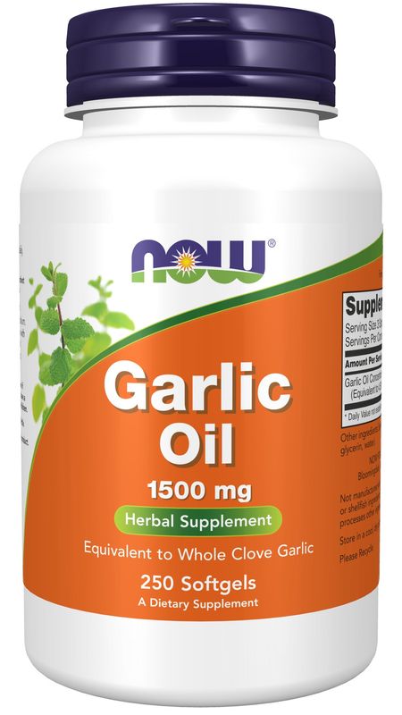 Now Supplements , Garlic Oil 1500 Mg - 250 Softgels Now Supplements , Garlic Oil 1500 Mg - 250 Softgels