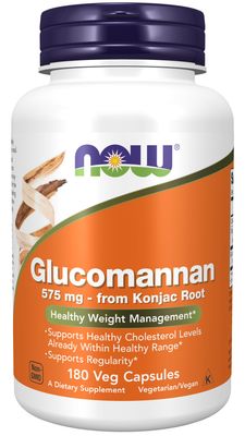 Now Supplements , Glucomannan 575 Mg - 180 Veg Capsules