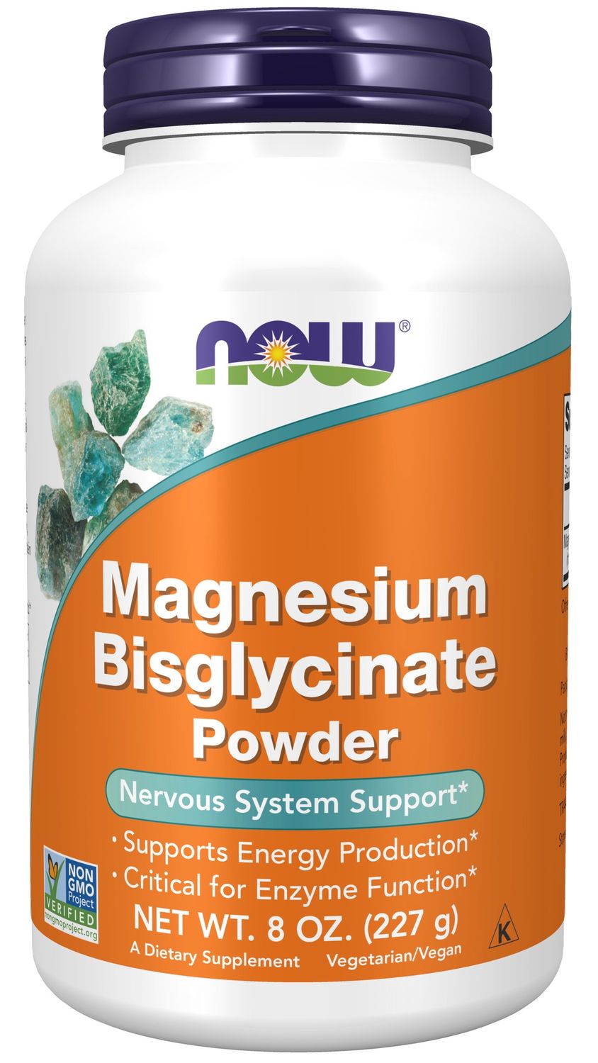 Now Supplements , Magnesium Bisglycinate Powder - 8 Oz.