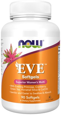 Now Supplements , Eve Women's Multiple Vitamin - 90 Softgels Now Supplements , Eve Women's Multiple Vitamin - 90 Softgels