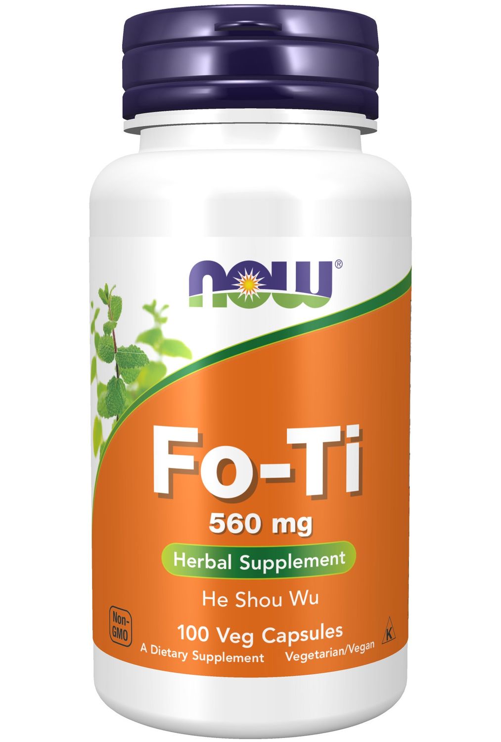 Now Supplements , Fo-Ti 560 Mg - 100 Veg Capsules