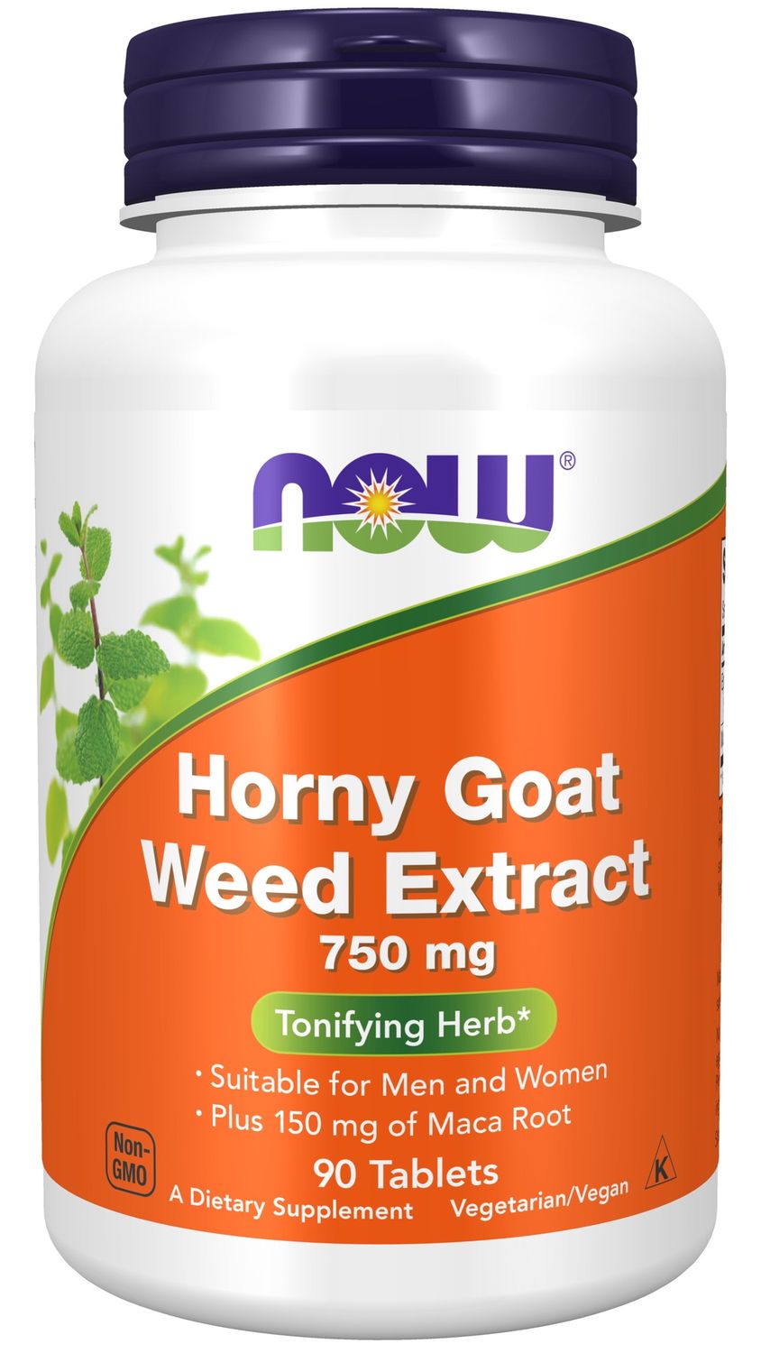 NOW Supplements , Horny Goat Weed Extract 750 mg - Tablets