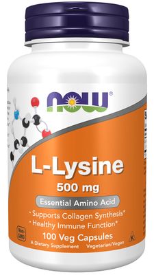 Now Supplements , L-Lysine 500 Mg - Veg Capsules
