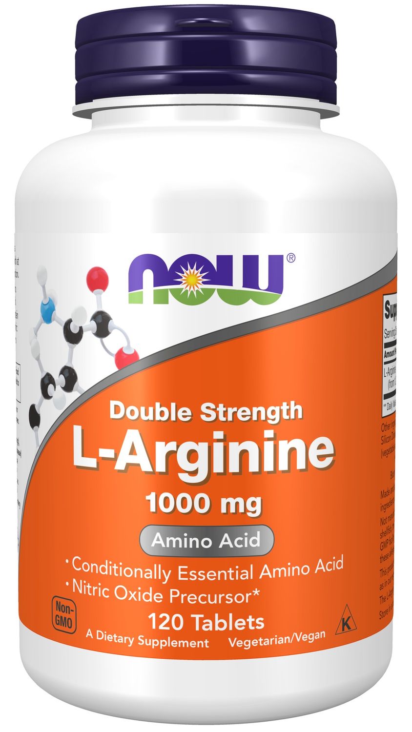 Now Supplements , L-Arginine, Double Strength 1000 Mg - Tablets