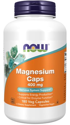 Now Supplements , Magnesium 400 Mg - Veg Capsules