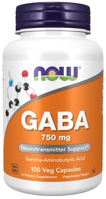 Now Supplements , Gaba 750 Mg - Veg Capsules Now Supplements , Gaba 750 Mg - Veg Capsules