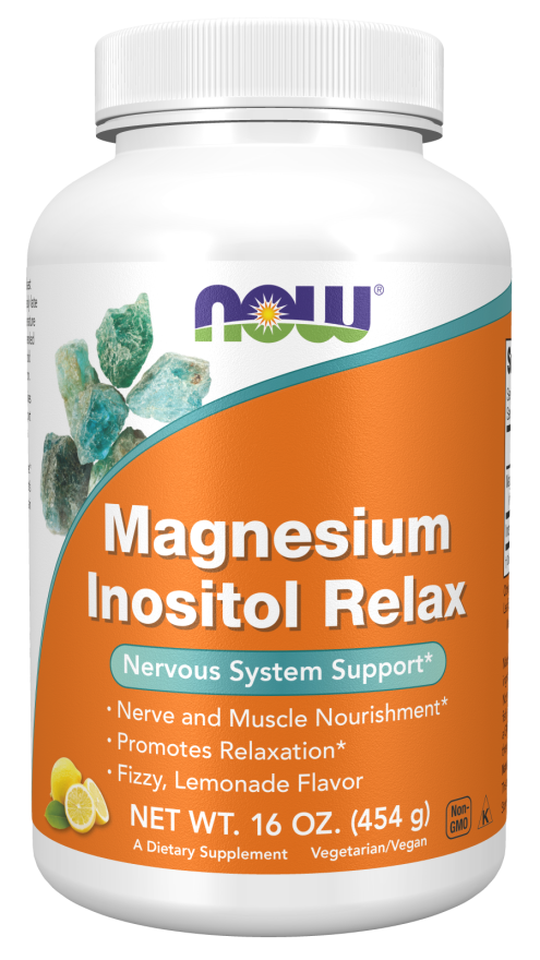 Now Supplements , Magnesium Inositol Relax Powder - 16 Oz.
