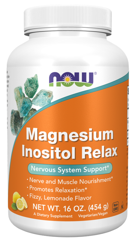 Now Supplements , Magnesium Inositol Relax Powder - 16 Oz. Now Supplements , Magnesium Inositol Relax Powder - 16 Oz.