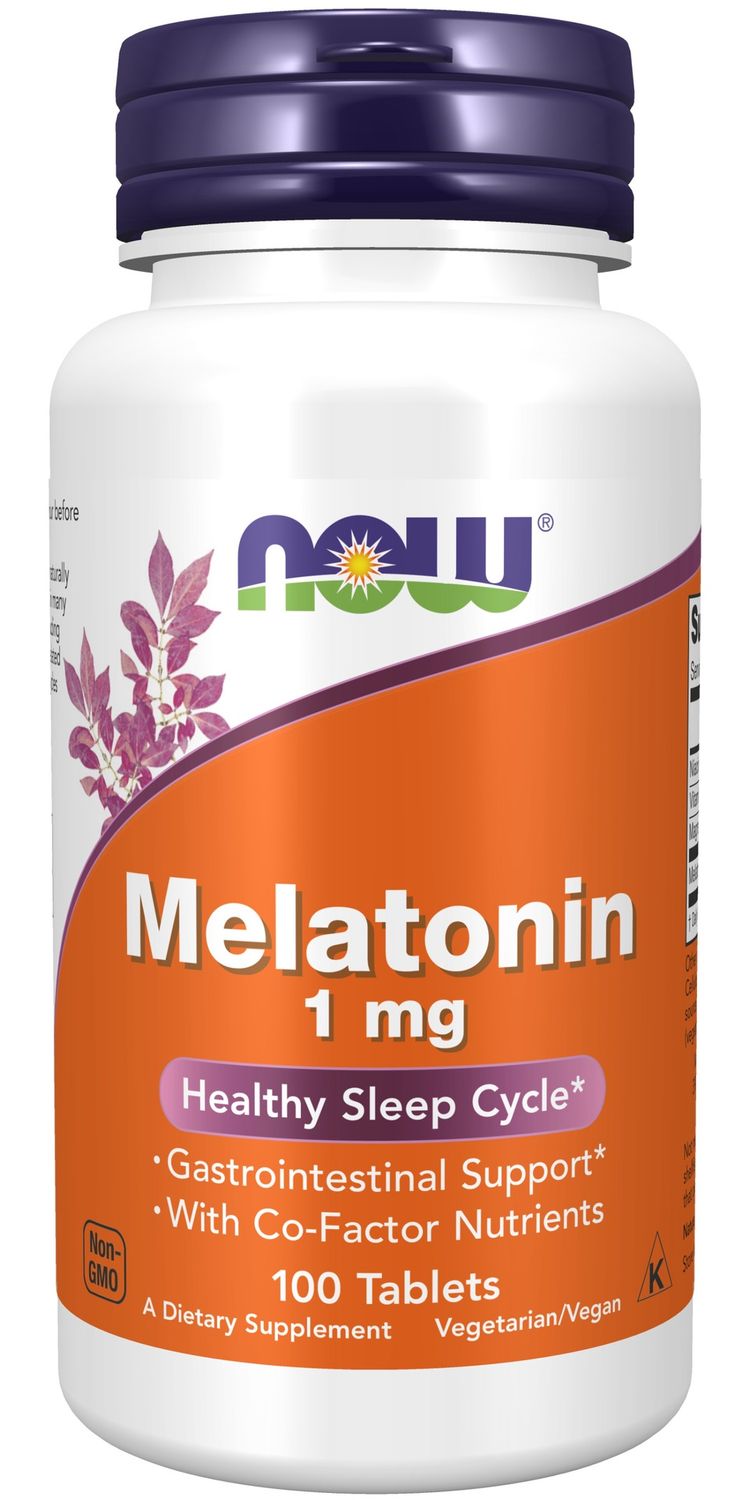 Now Supplements , Melatonin 1 Mg - Tablets