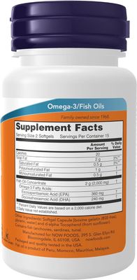 Now Supplements , Omega-3, Molecularly Distilled - 30 Softgels