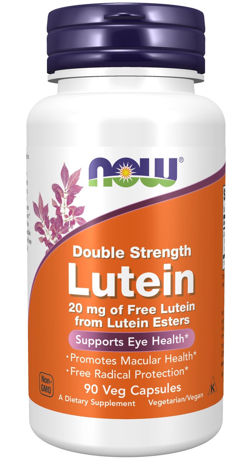 NOW Supplements , Lutein, Double Strength 20 mg - Veg Capsules