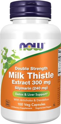 Now Supplements , Milk Thistle Extract, Double Strength 300 Mg - Veg Capsules
