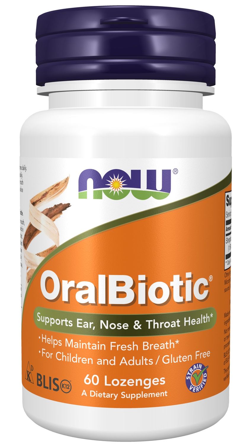 Now Supplements , Oralbiotic - 60 Lozenges