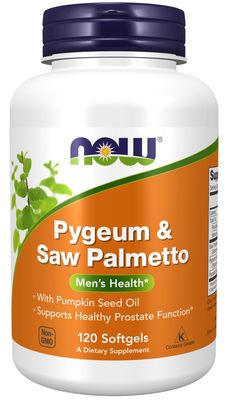 Now Supplements , Pygeum & Saw Palmetto - 120 Softgels Now Supplements , Pygeum & Saw Palmetto - 120 Softgels