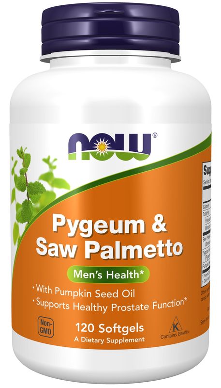 Now Supplements , Pygeum & Saw Palmetto - 120 Softgels Now Supplements , Pygeum & Saw Palmetto - 120 Softgels