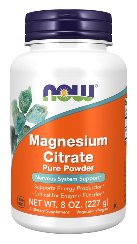 Now Supplements , Magnesium Citrate Pure Powder - 8 Oz Now Supplements , Magnesium Citrate Pure Powder - 8 Oz