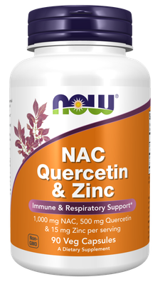 Now Supplements , Nac Quercetin & Zinc Veg Capsules