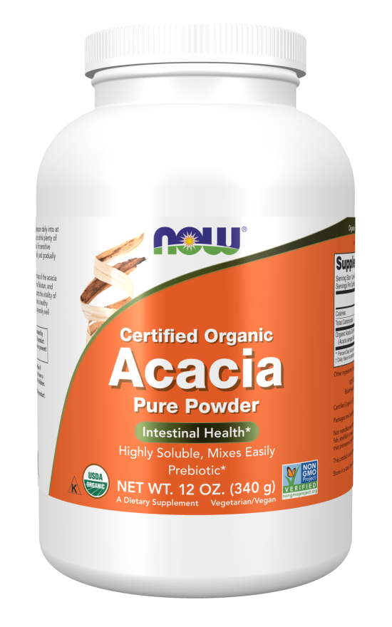 Now Supplements , Now Foods Acacia, Organic Powder - 12 oz.