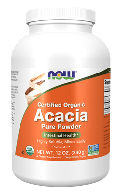 Now Supplements , Now Foods Acacia, Organic Powder - 12 Oz.