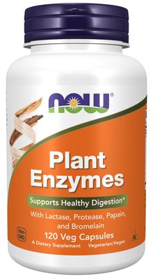 Now Supplements , Plant Enzymes - Veg Capsules Now Supplements , Plant Enzymes - Veg Capsules