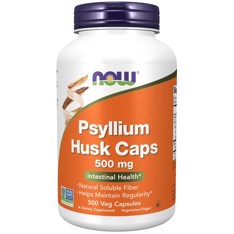 Now Supplements , Psyllium Husk 500 Mg - 500 Veg Capsules Now Supplements , Psyllium Husk 500 Mg - 500 Veg Capsules