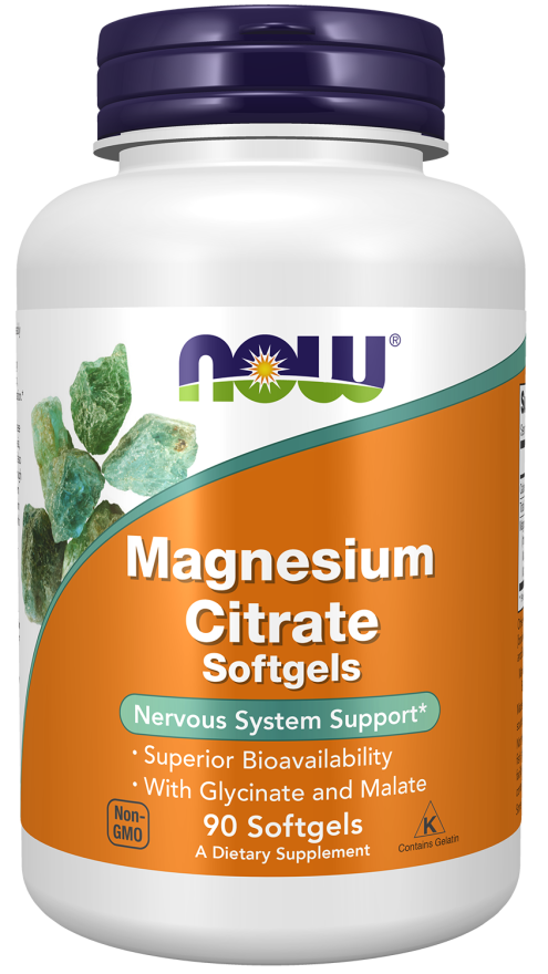 Now Supplements , Magnesium Citrate - 90 Softgels