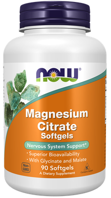 Now Supplements , Magnesium Citrate - 90 Softgels
