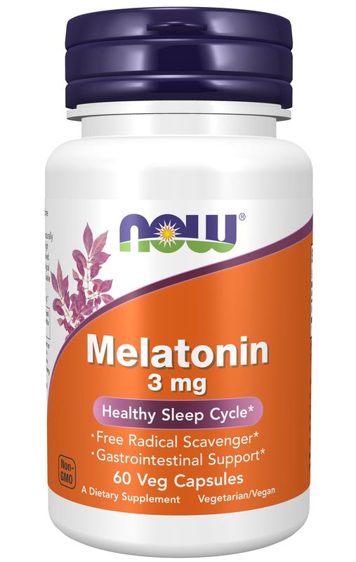 Now Supplements , Melatonin 3 Mg - Veg Capsules