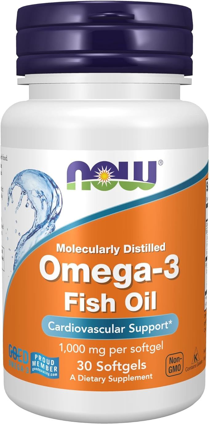 Now Supplements , Omega-3, Molecularly Distilled - 30 Softgels Now Supplements , Omega-3, Molecularly Distilled - 30 Softgels