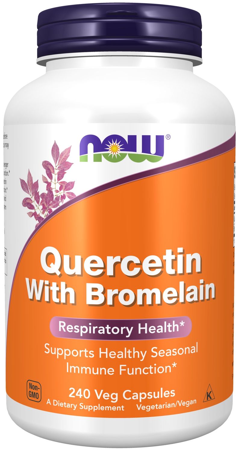 Now Supplements , Quercetin With Bromelain - 240 Veg Capsules