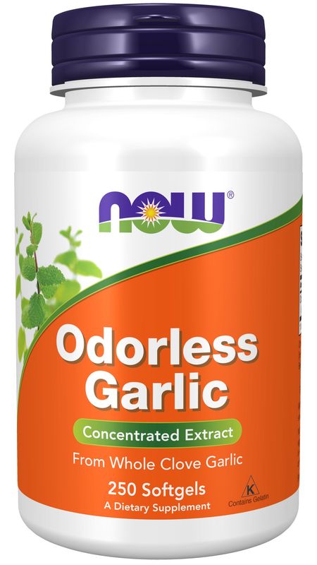 Now Supplements , Odorless Garlic - 250 Softgels Now Supplements , Odorless Garlic - 250 Softgels