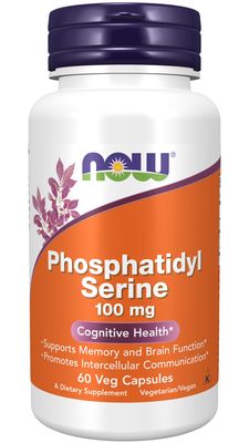 Now Supplements , Phosphatidyl Serine 100 Mg - Veg Capsules