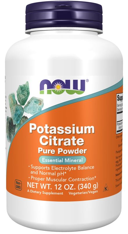 Now Supplements , Potassium Citrate Powder - 12 Oz. Now Supplements , Potassium Citrate Powder - 12 Oz.
