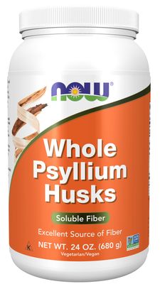 Now Supplements , Psyllium Husks, Whole - 24 Oz.