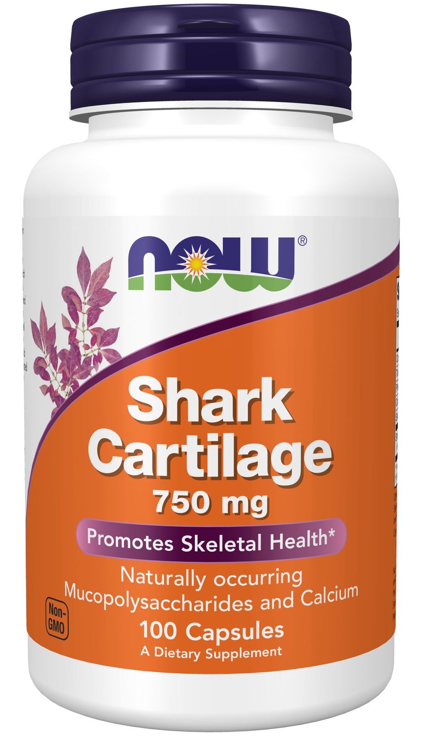 Now Supplements , Shark Cartilage 750 Mg - 100 Capsules