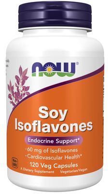 Now Supplements , Soy Isoflavones 60 Mg - Veg Capsules