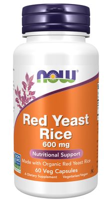 Now Supplements , Red Yeast Rice 600 Mg - 60 Veg Capsules