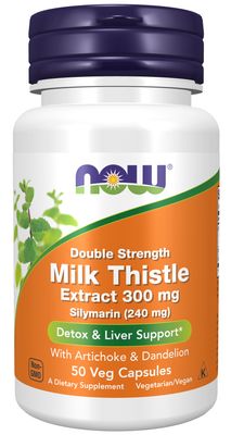 Now Supplements , Silymarin, Double Strength 300 Mg - Veg Capsules