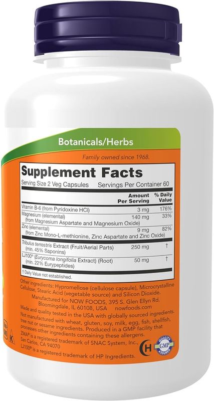 Now Supplements , Testojack 100 - 120 Veg Capsules