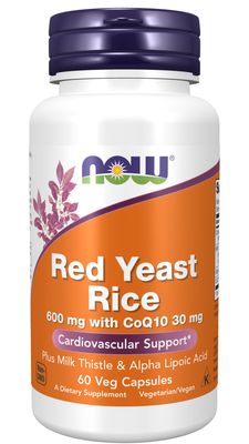 Now Supplements , Red Yeast Rice 600 Mg With Coq10 Mg - 60 Veg Capsules