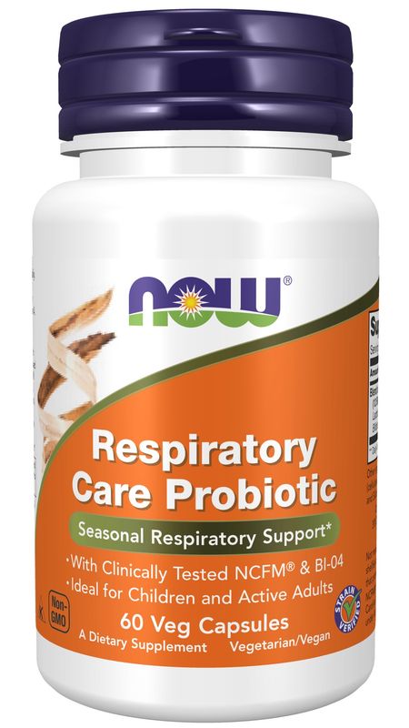 Now Supplements , Respiratory Care Probiotic - Veg Capsules